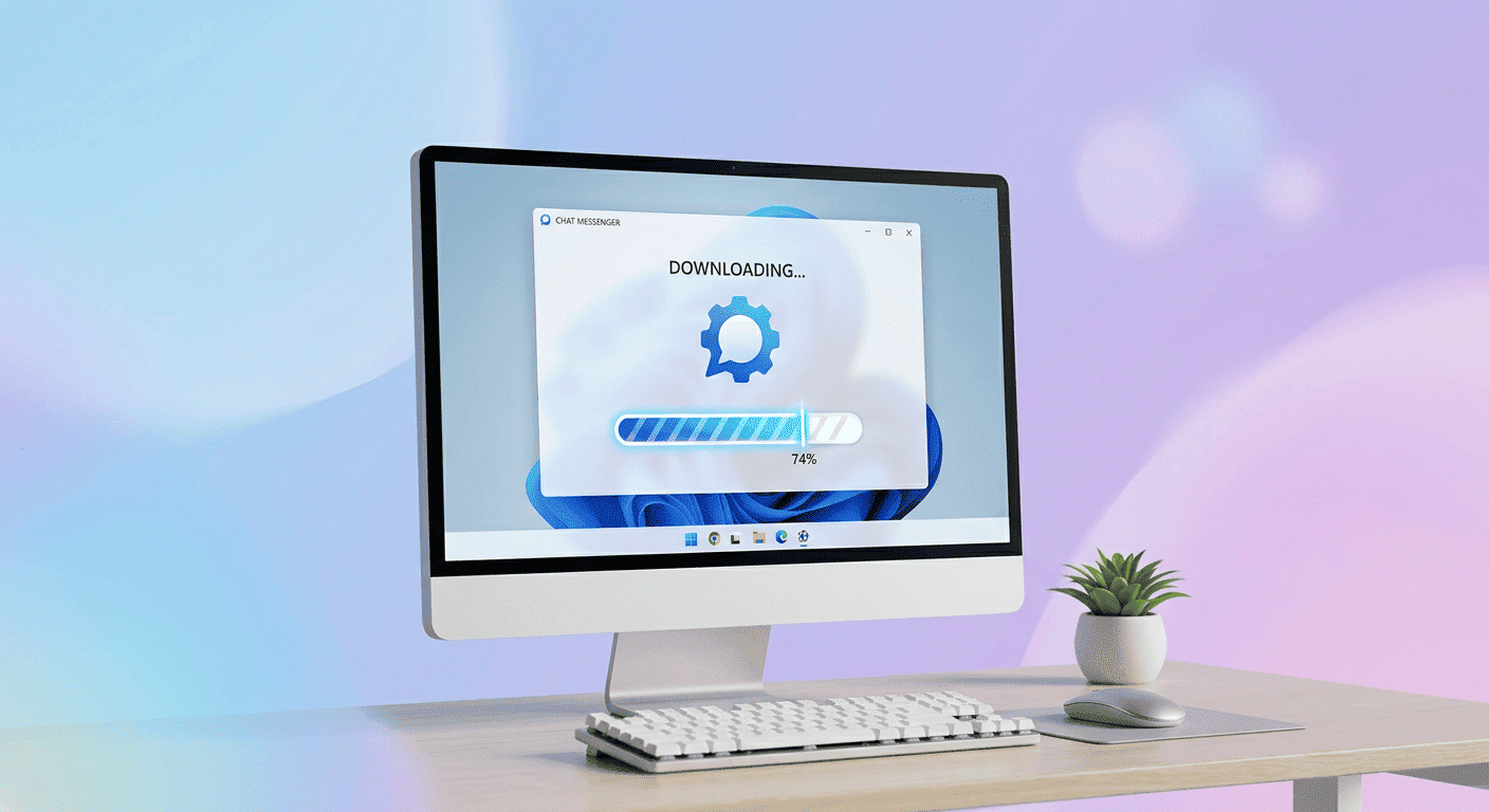 Скачать мессенджер MAX на ПК -- окно установки на Windows и Linux